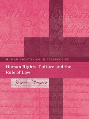cover image of Human Rights, Culture and the Rule of Law